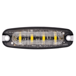 Van Master VMGLED24 12-24V R65 Low Profile 4 LED Amber Warning Light PN: VMGLED24